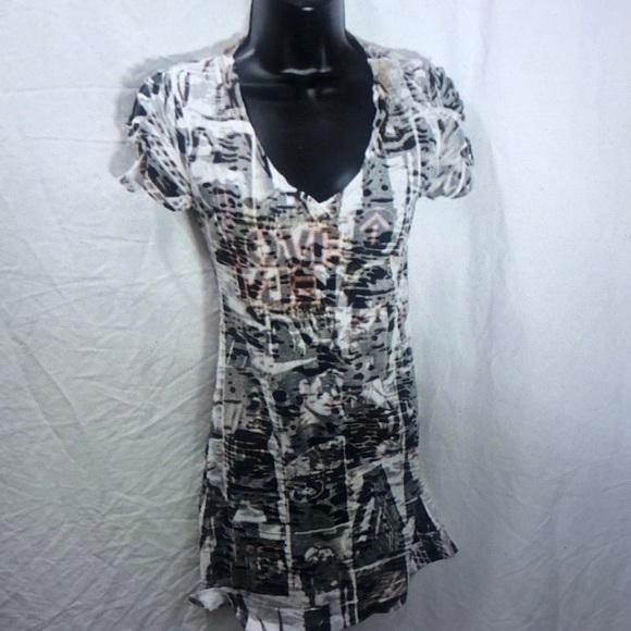 Abstract Print Dress - Picture 3 of 5